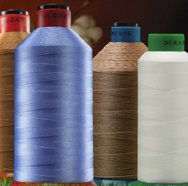 Durafix continuous filament polyester threads.