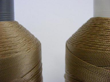Ultimo heavy counts -  thick, continuous filament polyester thread.